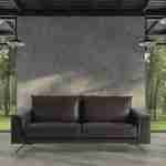 Sofá 3 plazas MILANO antracita