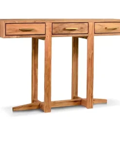 Consola 3 cajones madera