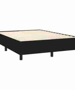 Cama box spring con colchón cuadros