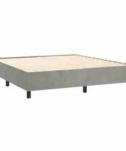 Cama box spring con colchon rayas2